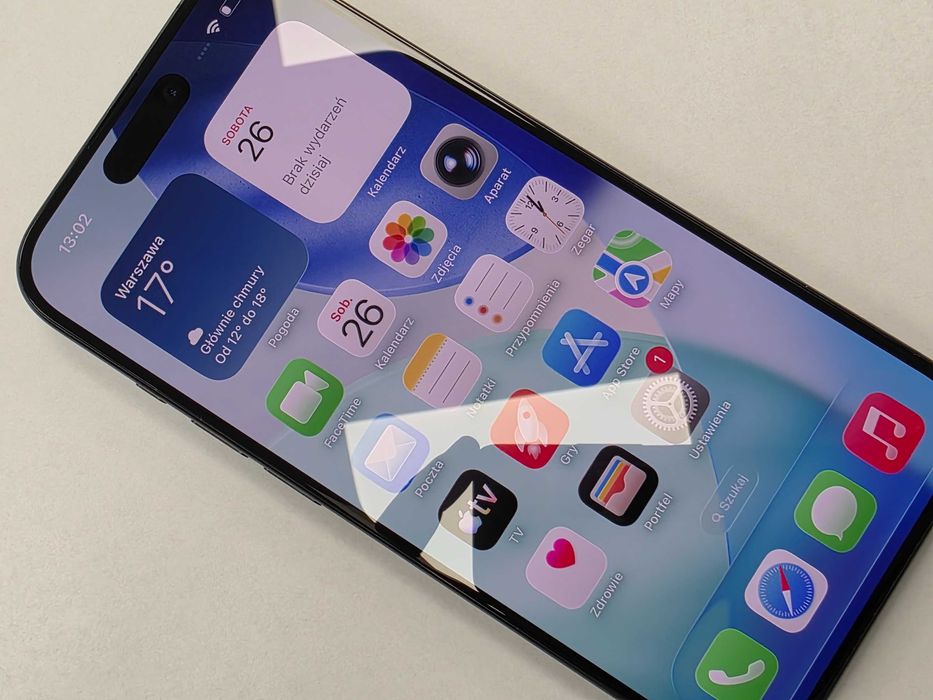 iPhone 15 PRO 256GB Dual SIM (SIM + eSIM)/ Black Titanium/ BAT 89%/ Grade A / + ładowarka/ GW 12 MSC