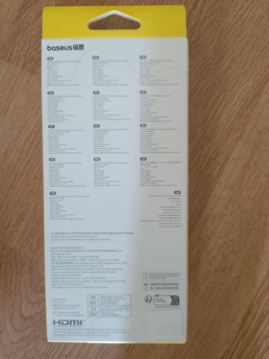 Baseus Hub USB C 10 Gbps Adaptador com Gigabit