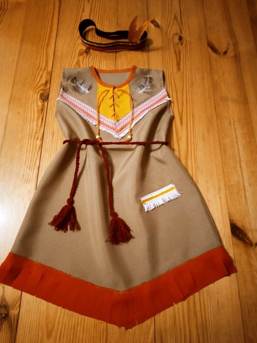 Nowy Strój Indianki 110 Indianka Pocahontas Zabawa Karnawał