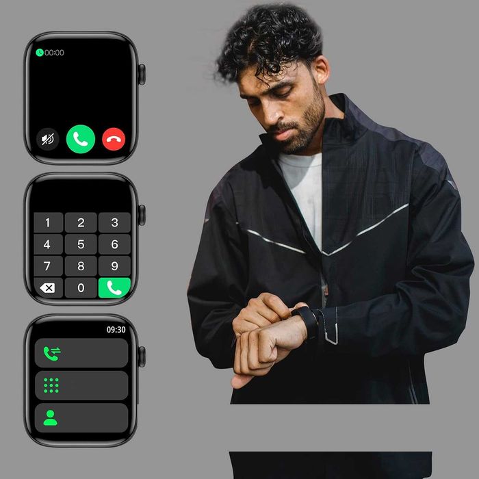 Smartwatch dla iPhona Czarny