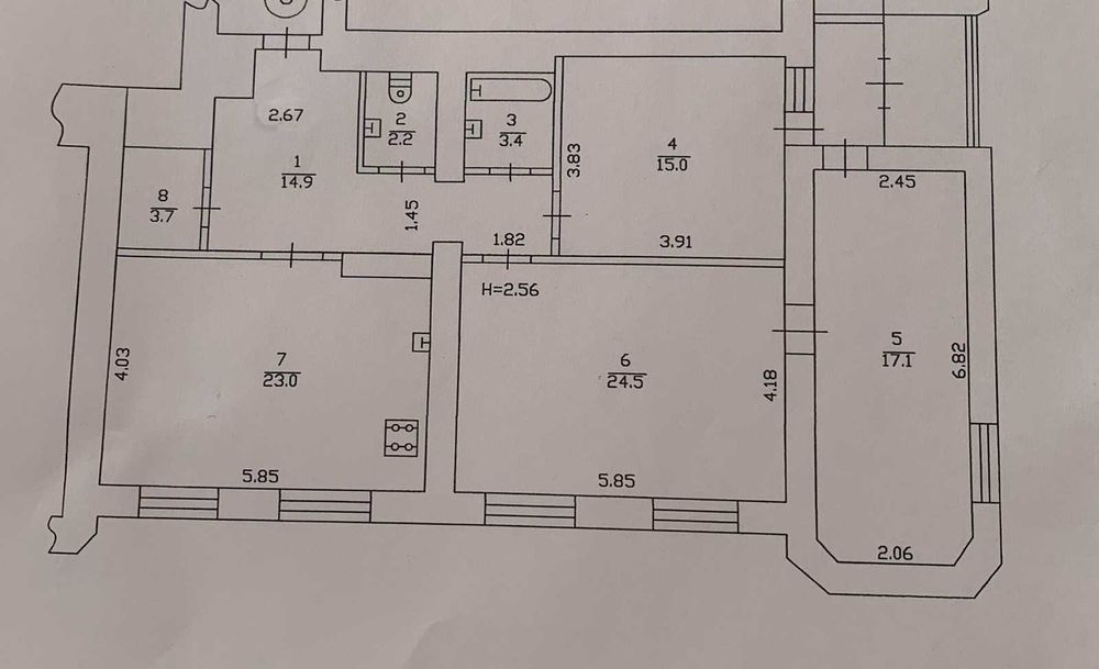 3-комнатная квартира по адресу ул. Лукьяненко Левка(Тимошенко) (площадь 110 м²) - Atlanta.ua - фото 11