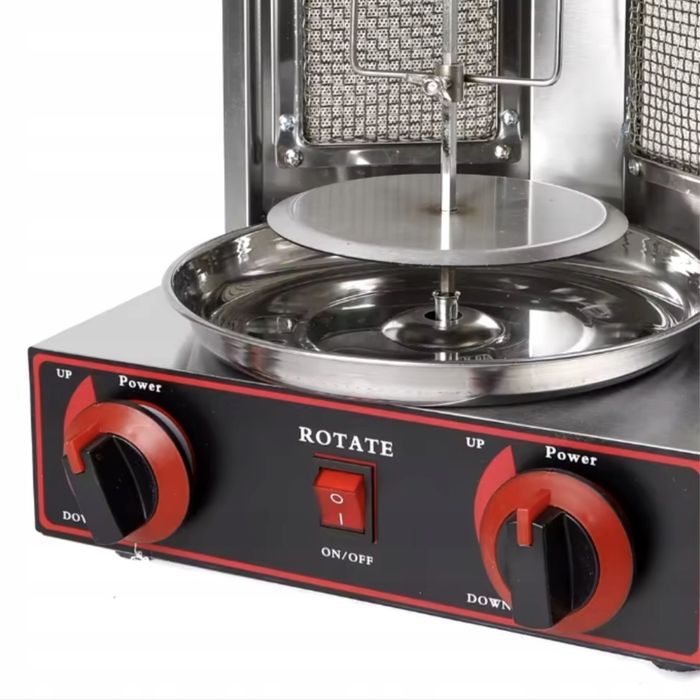 Opiekacz Do Kebaba Gazowy Domowy LPG 3000W Profesjonalny Grill Pionowy