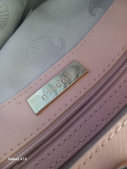 Modalu torebka pudrowa skóra naturalna