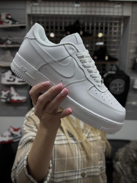 ЗИМОВІ кросівки Nike Air Force low білі з хутром кроссовки найк форс