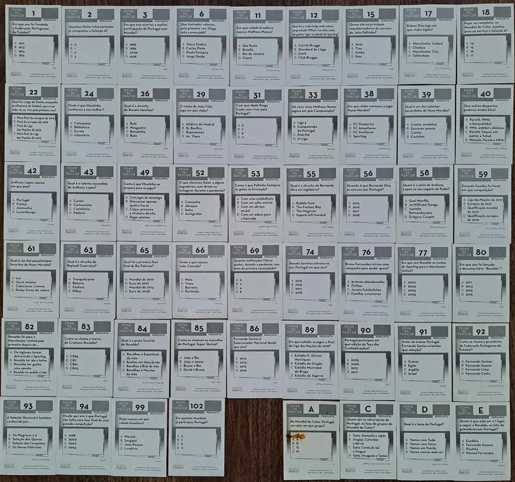 Cromos da coleção da Panini Fome de vencer 2022