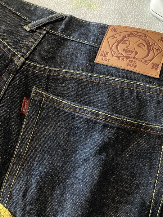 Calça Evisu Bootleg Tiger Embroidered Demin