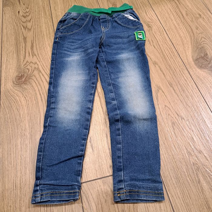 Spodnie jeans chłopięce ocieplane 116