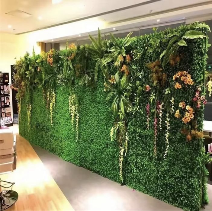 Painel Plantas Artificiais Parede Decoração