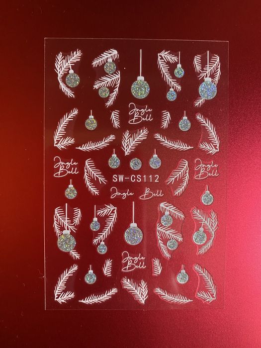 Слайдеры-наклейки для ногтей (новый год,кружева, леопард, морские)