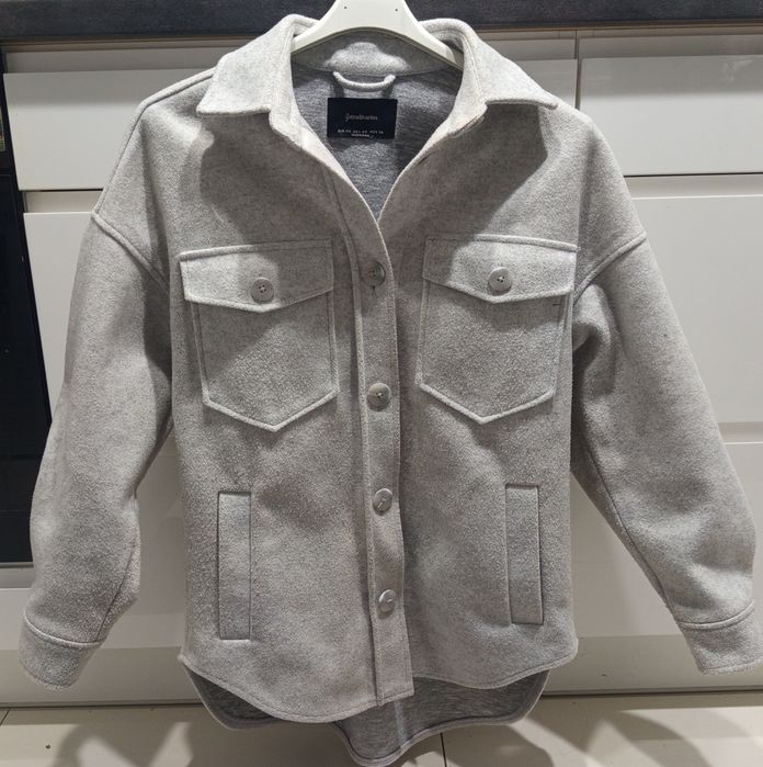 Kurtka narzutka Stradivarius S 36 XS 34 szara