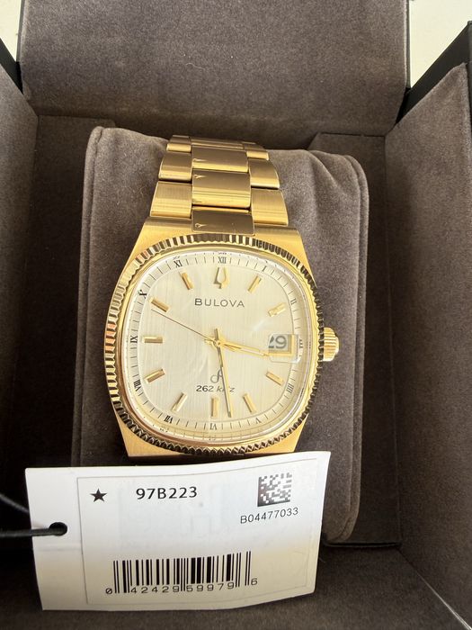 Zegarek Bulova 97B223 Super Seville złoty full set