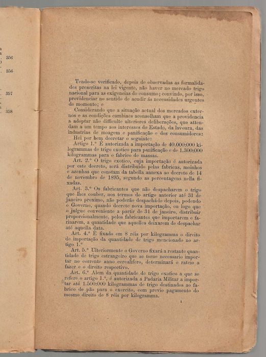 Cartas de Lei Decretos e Portarias Sobre Cereaes-Ed.1905