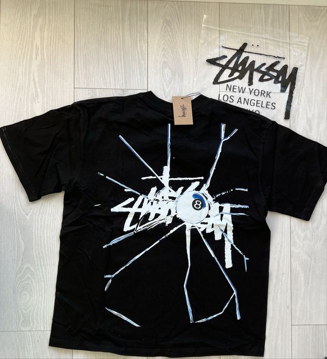 Stüssy 8 Ball Shattered Tee czarny L nowy z metkami