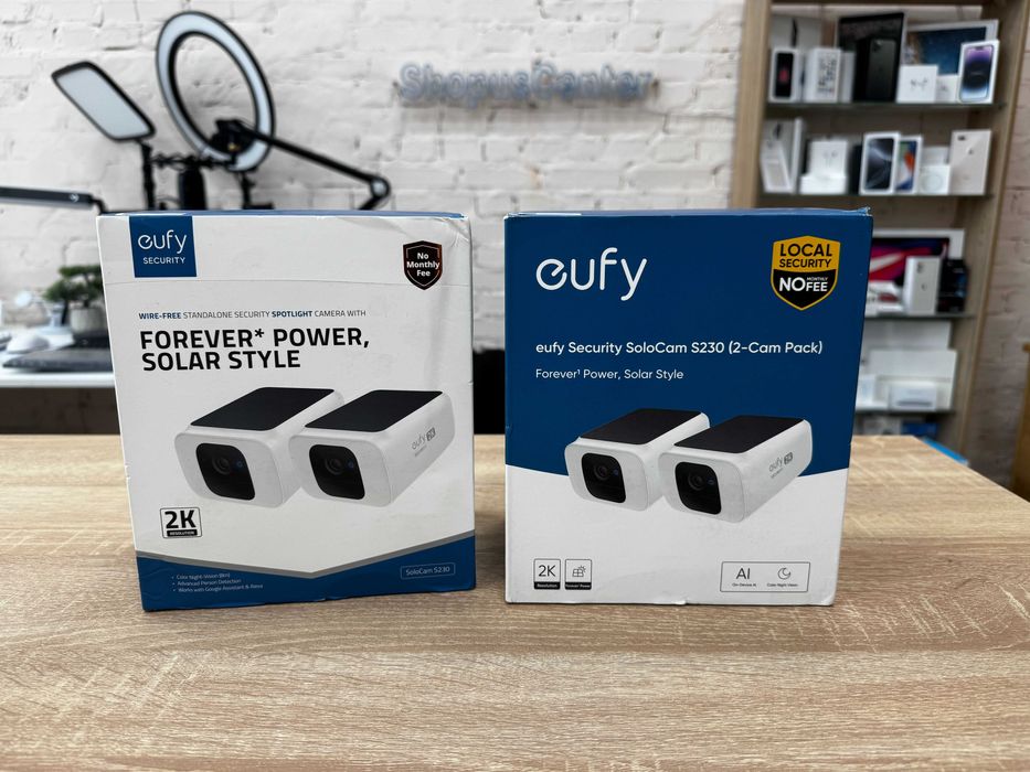 Камера Anker Eufy 2K Solar Wireless SoloCam S230 Вулична IP-камера