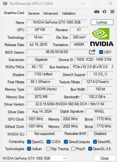 Komputer Gamingowy/i5 10400F/16GB DDR4/GTX 1060 6Gb GDDR5/Nvme256/win 11 home