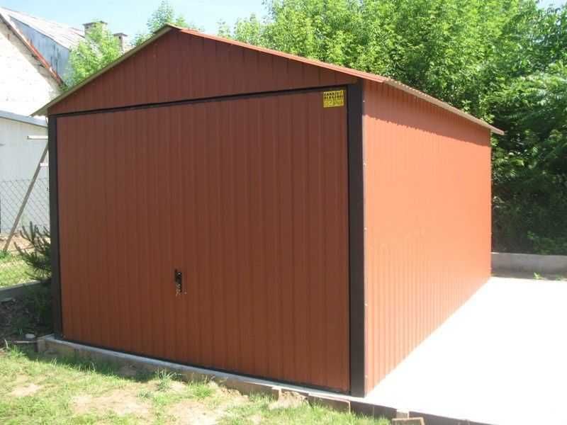 Garaż blaszany blaszak 3x5 ocynkowany dach na tył, transport GRATIS