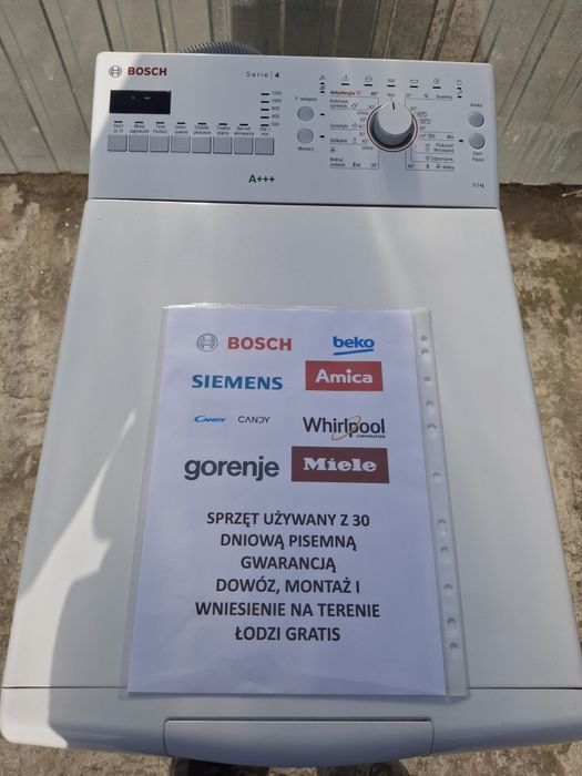 Bosch serie 4   6,5 kg 1200 rpm  gwarancja  dowóz wniesienie GRATIS
