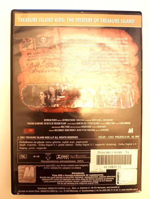 DVD, film dla dzieci Dzieciaki z wyspy skarbów