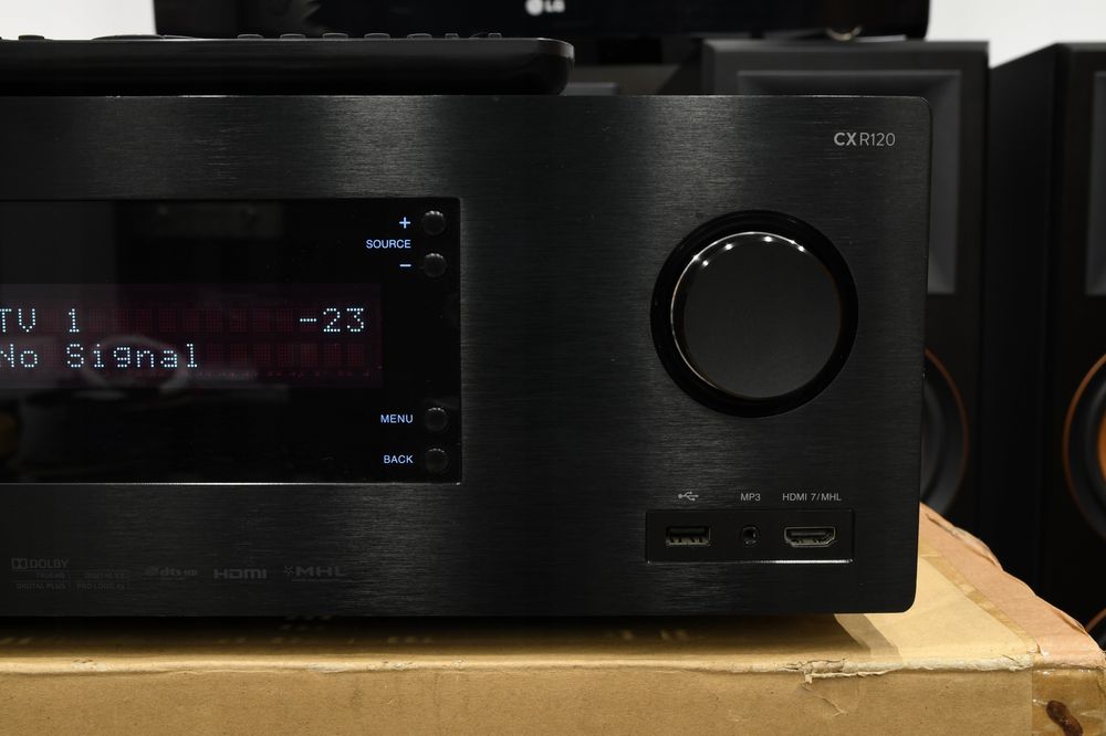 Zadbany amplituner do kina domowego 7.2 Cambridge Audio CXR120 + pilot