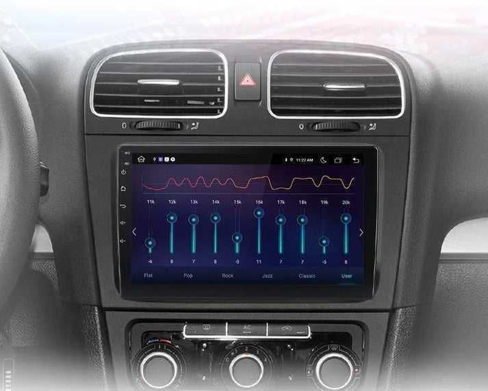 VW Golf 6 2008–2016 – Radio Android 15 9" CarPlay Android Auto GPS Nawigacja Stacja Multimedialna WiFi Bluetooth PL 1GB/32GB