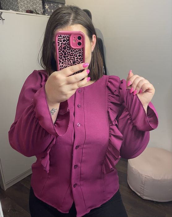 Elegancka bluzka fuksja