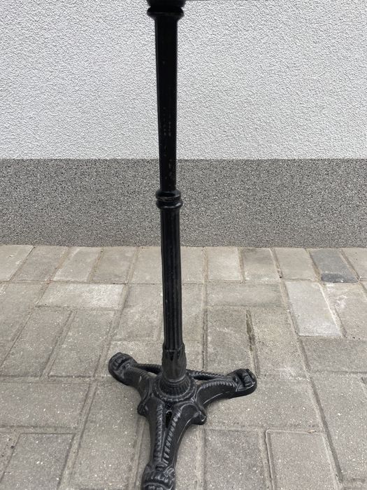 Stolik żeliwny blat matowy szatyna