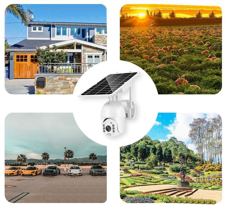 Kamera Solarna Zewnętrzna Obrotowa Full HD SIM GSM
