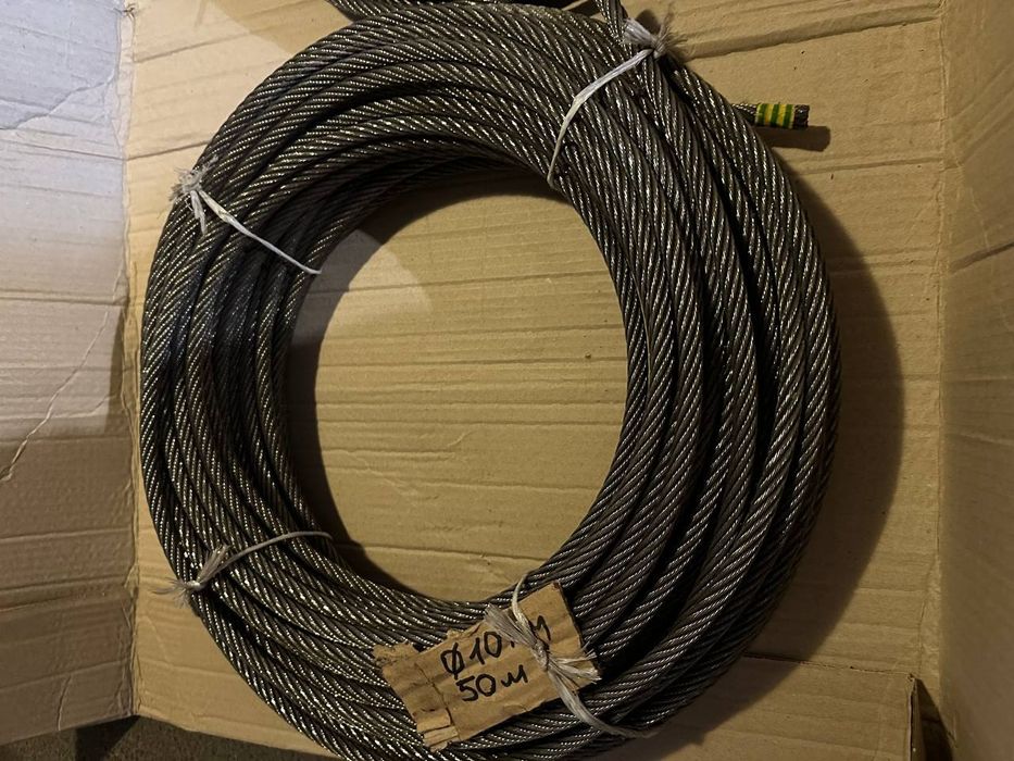 Трос стальной,трос для лебідки,канат,ліфтовий трос