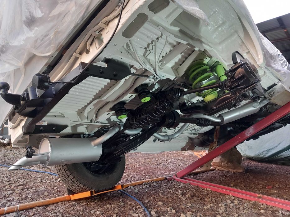 Konserwacja podwozia z piaskowaniem