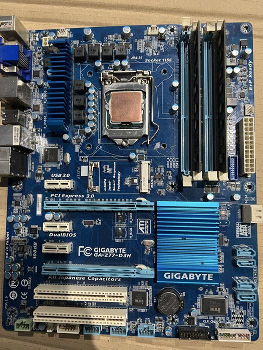 Plyta główna procesor i ram i7 3770k po lappingu i skalpie ciekly meta