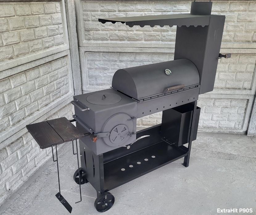 •5мм! Посилення! Не Прогорить! Мангал Коптильня Смокер/ Гриль с Печью