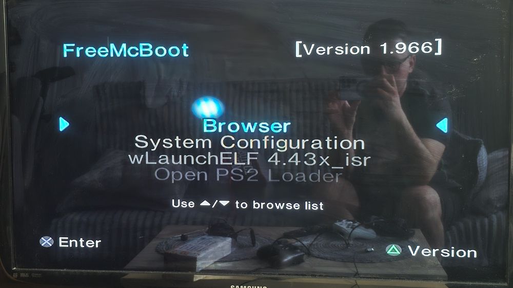 Konsola Playstation 2 PS2 MX4SIO FMCB karta microSD 64GB 2 pady kable