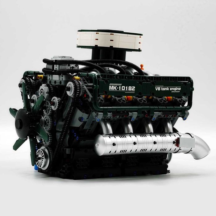 Mould King 10182 V8 Танковий Двигун. 2250 дет. У коробці. Tank Engine