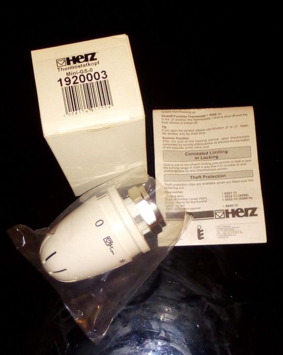 Термостатическая головка HERZ MINI-GS 9200, М28х1,5 (1920003)