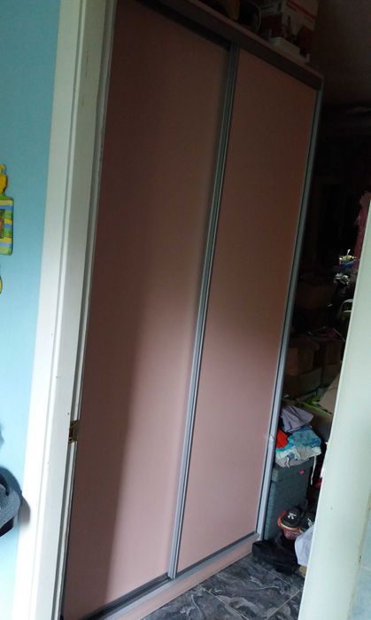 Шкаф купе 1,20м цвет пудры, жемчужно-розовый