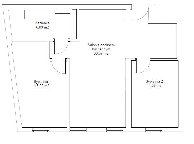 Apartament 3 pokoje pod klucz + VAT