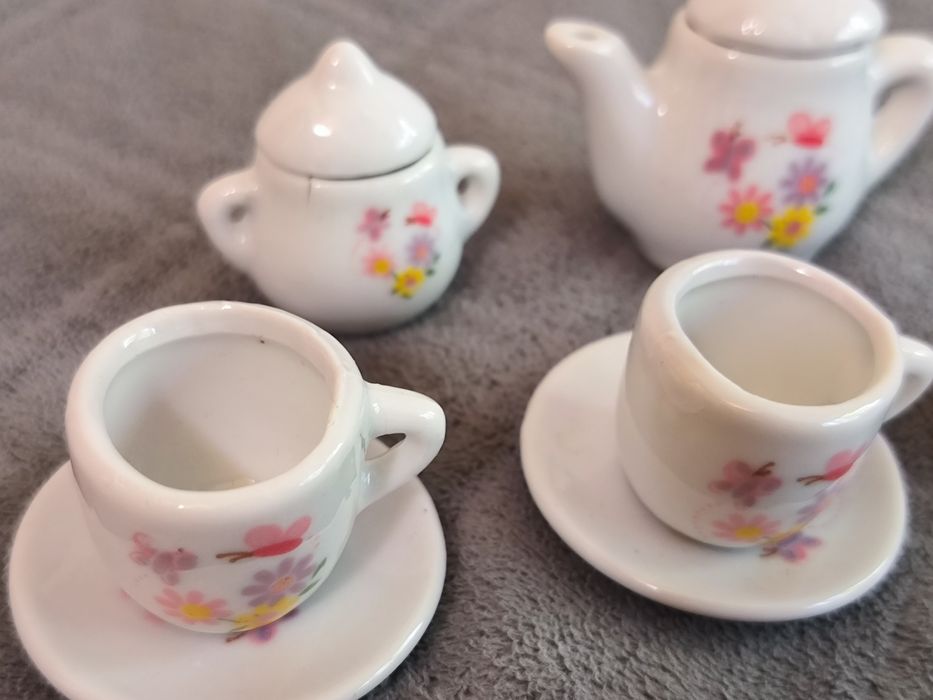 Набор детской посуды керамический чайный сервиз