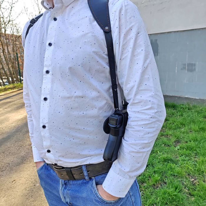 Шкіряна кобура для Glock 17, оперативна кобура для Glock, кобура Глок