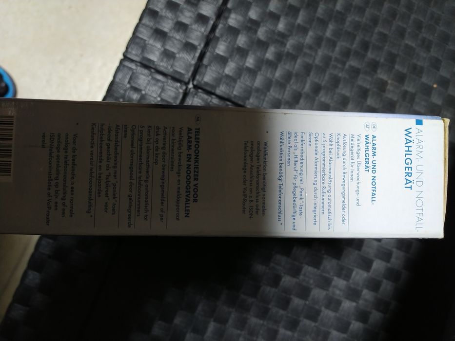 Alarme com sensor e ligação c cabo telefónica