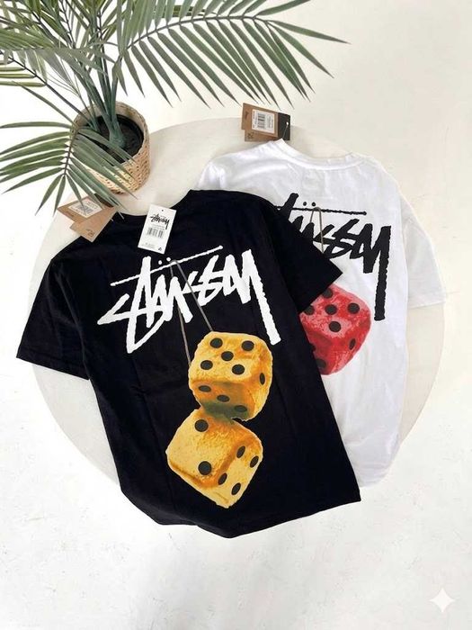 Stussy Новая Футболка » Basic » Большой Принт Стусси » XS-XXL