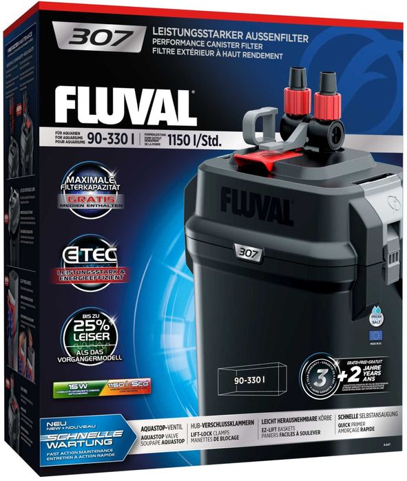 Filtro Externo  para aquarios Fluval 307 NOVO