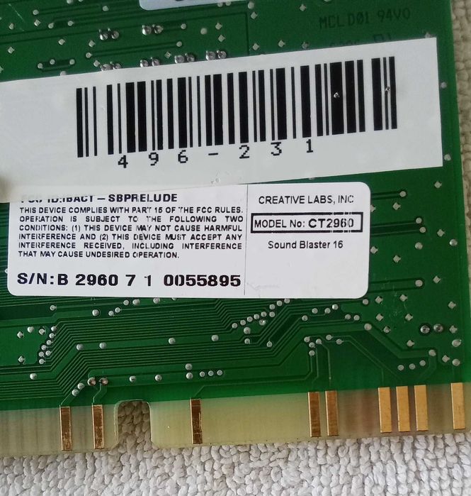 [PC Vintage] Sound Blaster Vibra 16C - ISA