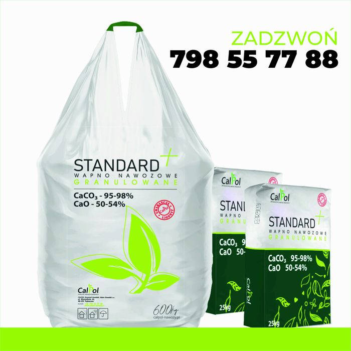 Nawozy wapniowe granulowane wapno/magnez/czarna kreda CALPOL PRODUCENT