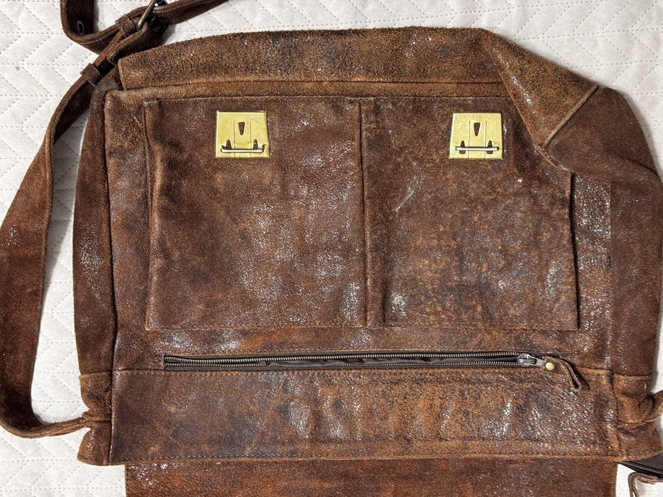 Torba skórzana męska unikat ręcznie robiony