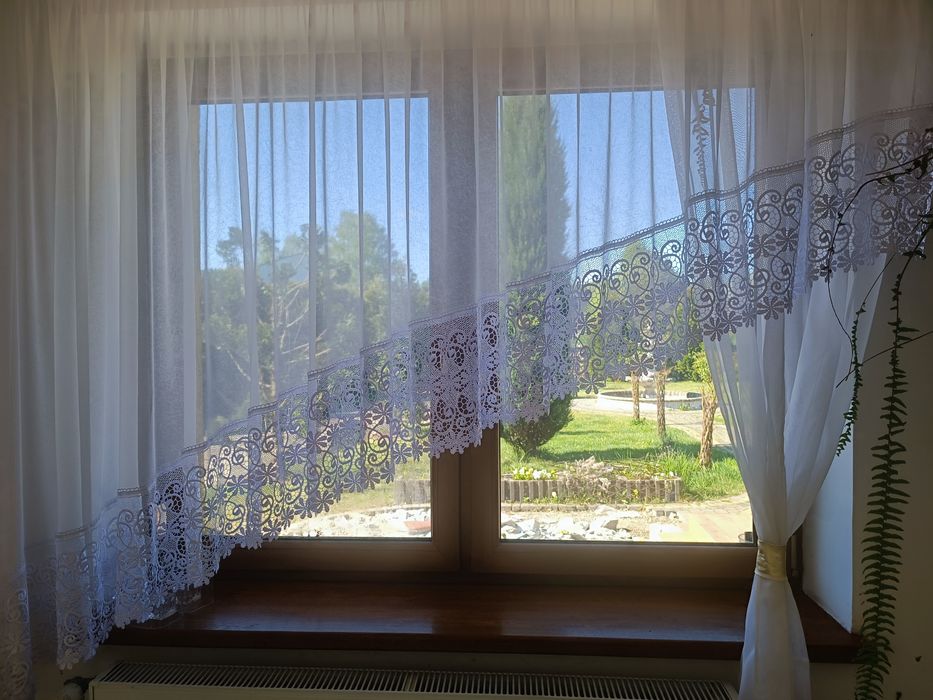 Gipiurowa  firanka , duża gipiura