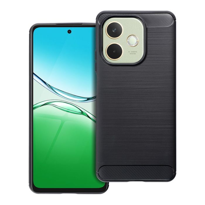 Futerał Carbon Do Realme A5 Pro Czarny