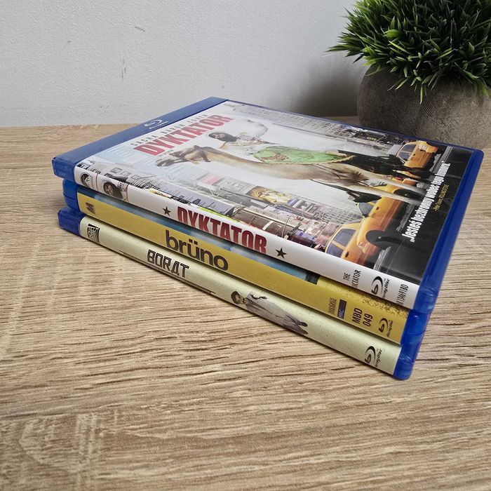 Bluray kolekcja: Borat, Bruno, Dyktator, stan BDB [lektor PL + napisy]