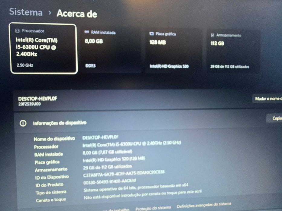 Lenovo ThinkPad L560 | 15.6" FHD | i5 | 8GB RAM | Win 11 | Bateria Nova (6 Ciclos)
