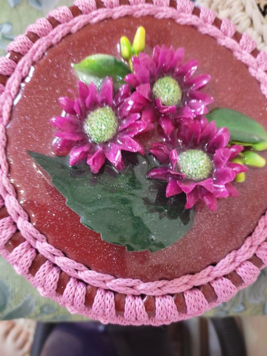 В'язані корзинки з кришечкою