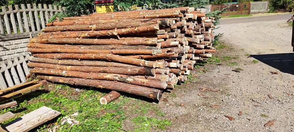 Stemple budowlane drewniane